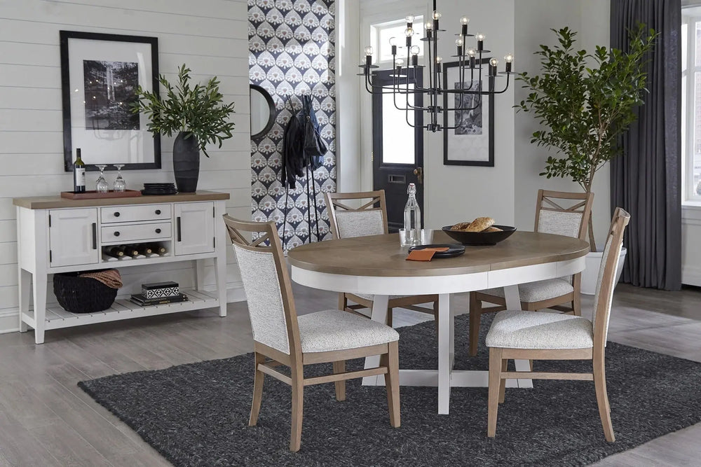Americana_Round_Dining_Table_w_Leaf_in_Cotton_Styled_AMERICA00