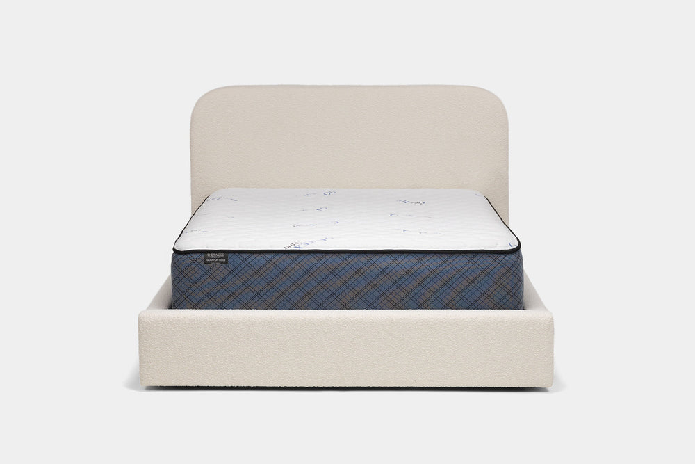 Cloud_II_Uphl_Bed_in_White_Queen_Front_VIew_CLOUDII00