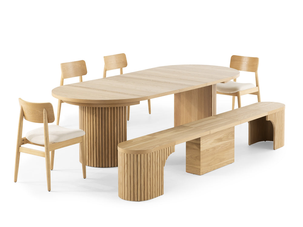 Transformer_Round_Table_4_Chairs_Bench_in_Oak_Angled_3Panels_TRANSFM09